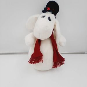 Disney Parks Plush Christmas Snow White Top Hat Scarf Eeyore 16"